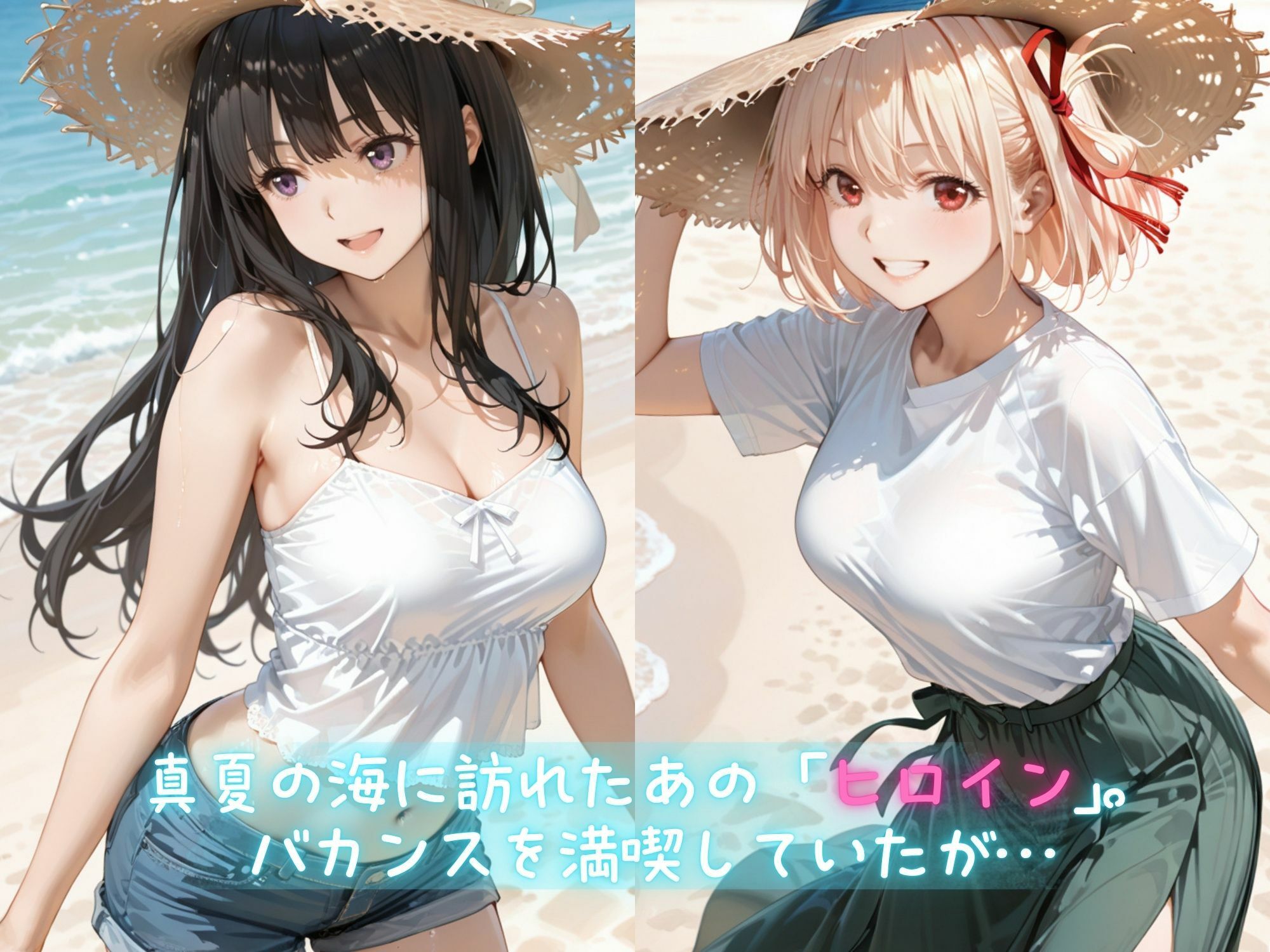 メス堕ちヒロイン  〜 た●な＆ち●と 夏の海編 〜 無料試し読み 1