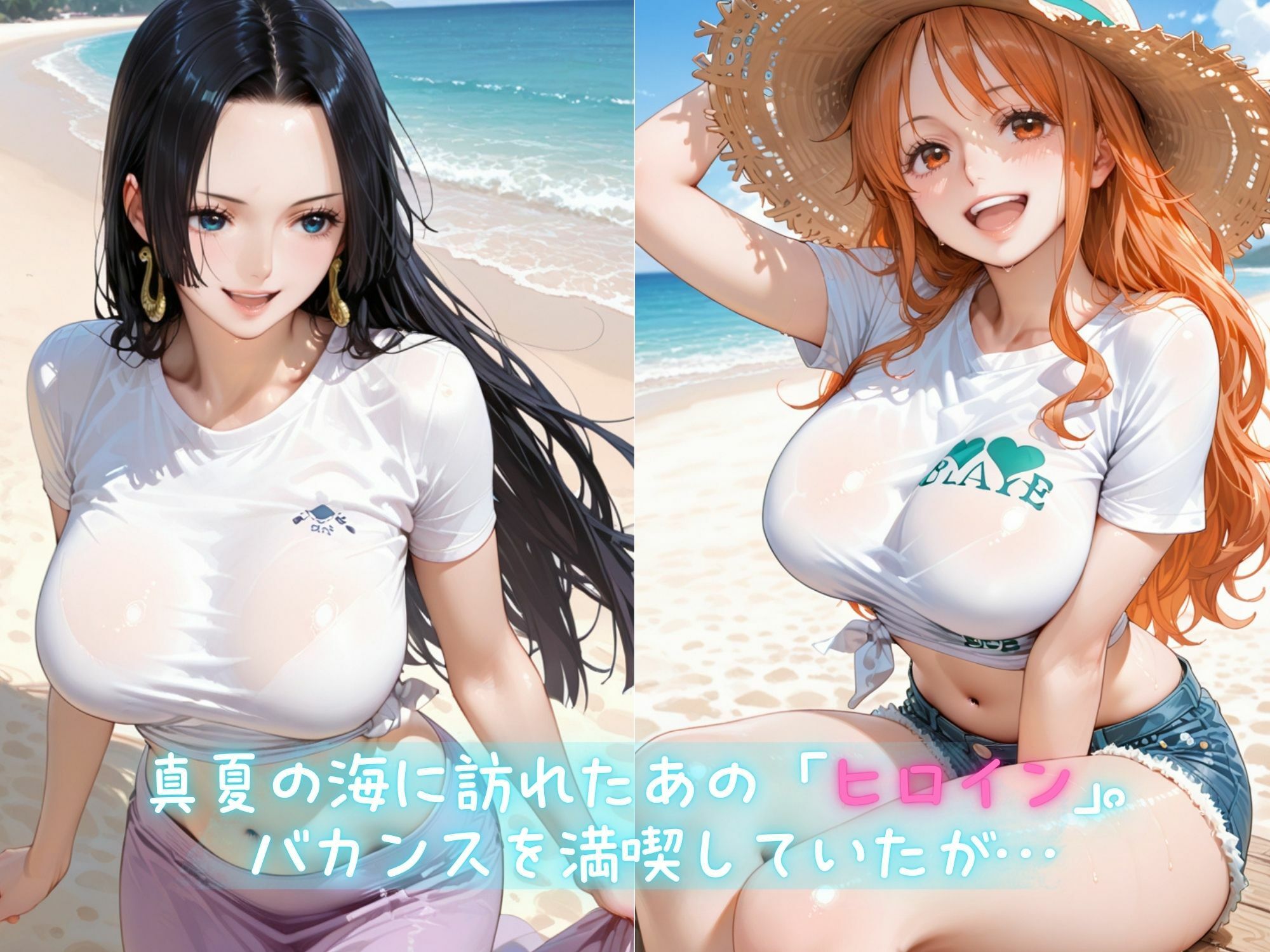 メス堕ちヒロイン  〜 ハン●ック＆●ミ 夏の海編 〜 無料試し読み 1