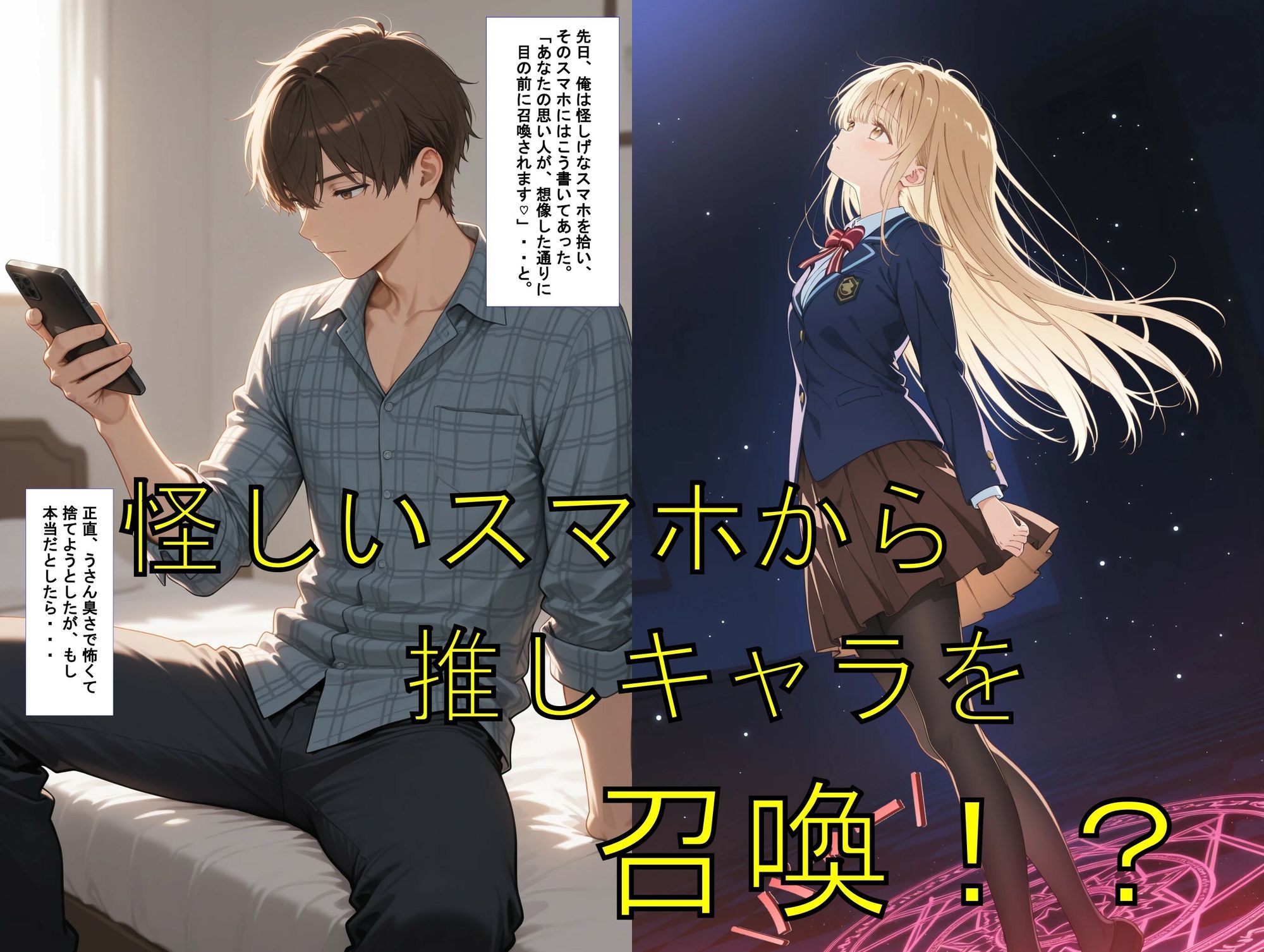 推しキャラ召喚した俺！  天使様のような可愛い美少女とラブラブな時間を  〜椎〇  真昼〜ver 無料試し読み 1