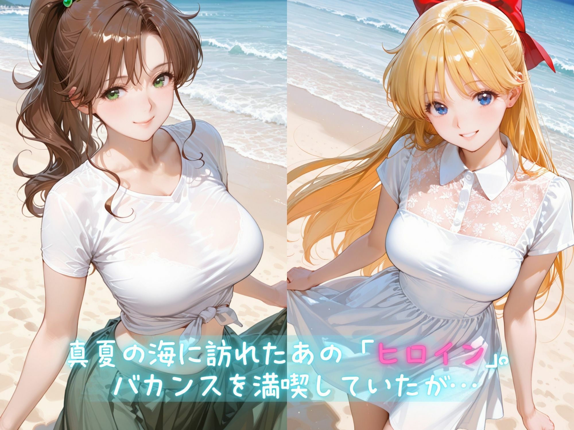 メス堕ちヒロイン  〜 ま●と＆み●こ 夏の海編 〜 無料試し読み 1