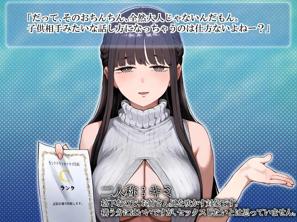 大人の『格』ランクダウンオナサポ  雑魚マゾ蟻地獄診断 無料試し読み 4