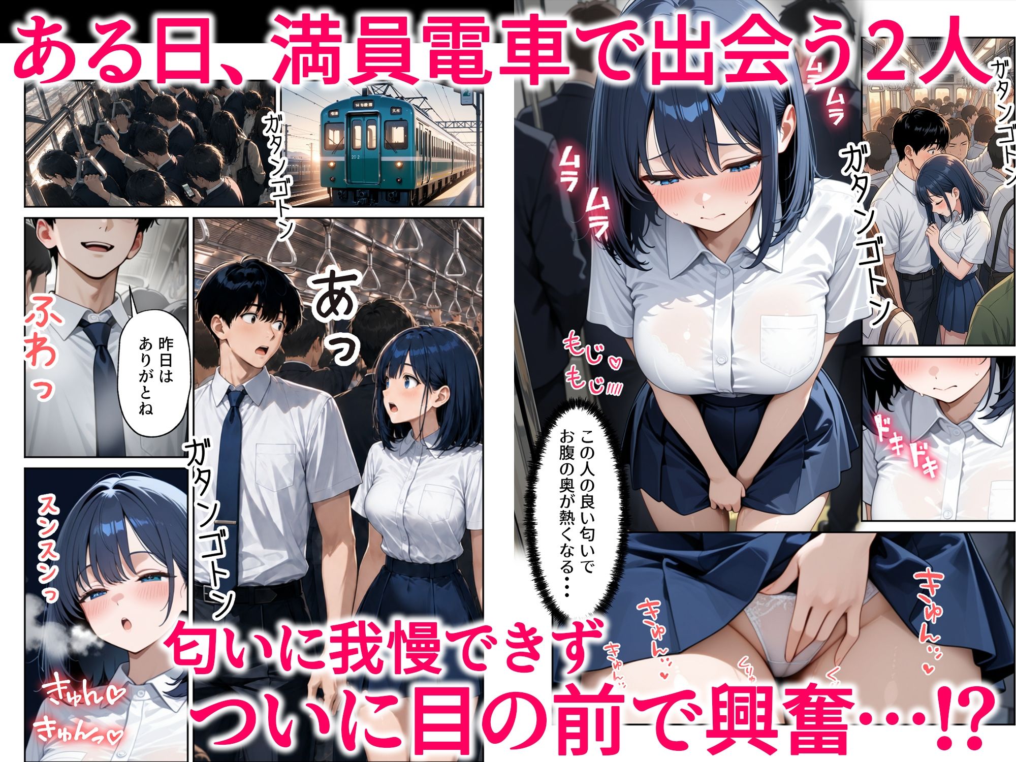 電車でオナニーする匂いフェチJ◯にたっぷり中出し 無料試し読み 4